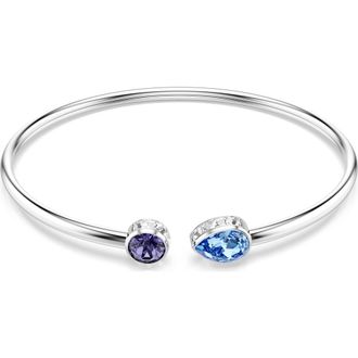 Swarovski Chroma Open Bangle Bracelet in Silver/Multi at Nordstrom