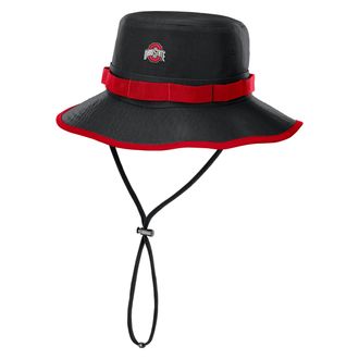 Nike Ohio State Sideline Apex Boonie Nike Mens Dri-FIT College Bucket Hat in Black | NC1B053YOH-Q2W