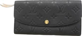 Louis Vuitton Noir Long Wallet (Bi-Fold) (Pre-Owned)