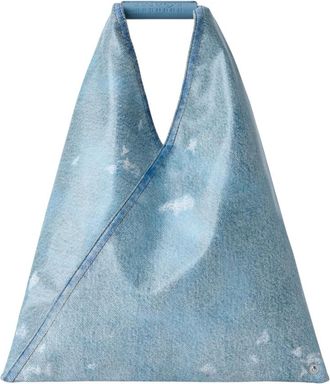 Maison Margiela Tassen, Dames, Blauw, ONE Size, Katoen, Kleine Japanse Handtas