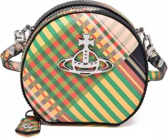 Vivienne Westwood Tassen, Dames, Veelkleurig, ONE Size, Mini Round Crossbody