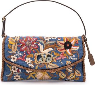Valentino Garavani Valentino Garavani Devain Small Shoulder Bag In Emb