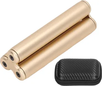 OEM Rodillo De Masaje Para Dedos De Aleaci&oacute;n De Aluminio - Juguete Port&aacute;til Dorado Para Aliviar El Estr&eacute;s