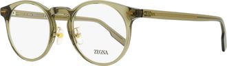 Ermenegildo Zegna Mens Pantos Leggerissimo Eyeglasses EZ5249-H 051 Transparent Mastic 50mm