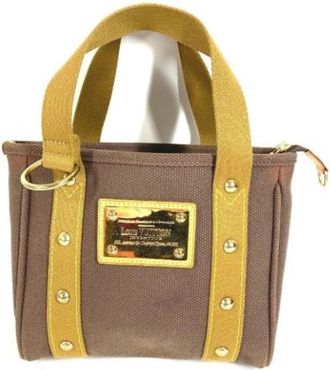 Louis Vuitton Pre-owned Canvas Tote Bag - Dames - Vintage Handtas - Bruin - ONE Size - Vintage