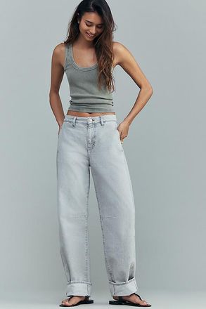 AG - Adriano Goldschmied AG Cotton Mercer High-Rise Cuffed Tapered Jeans