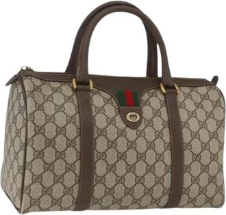 Gucci Pre-owned Handbags, female, Beige, Size: ONE SIZE Pre-owned Vintage Handbag