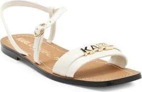 Karl Lagerfeld Miram Flat Strappy Sandal in Cream at Nordstrom Rack, Size 7.5