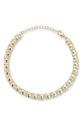 Sphera Milano Cubic Zirconia Pebble Bracelet in Gold at Nordstrom Rack