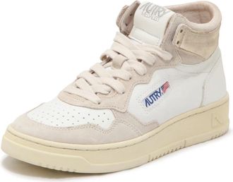 Autry Medalist Mid - Dames - Sneakers - Wit - 37 EU - Leer - Schoenen