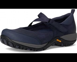Dansko Womens Primrose Flats In Navy Burnished Suede