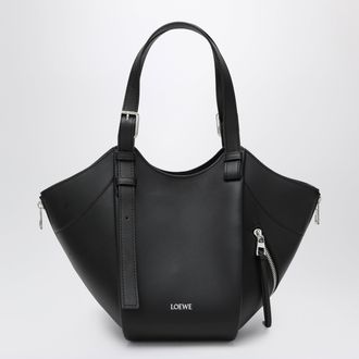 Loewe Black leather Hammock Flip bag
