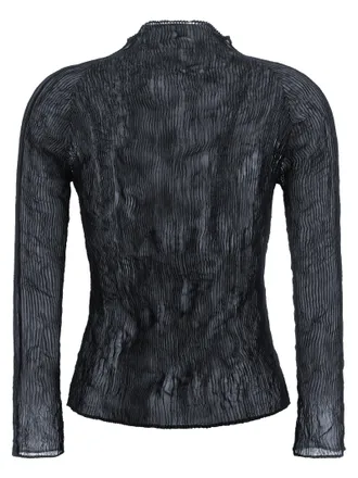 Issey Miyake Chiffon Twist 1 Sweater - Black