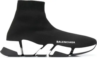 Balenciaga Black Stretch Fabric Speed 2.0 Sneakers
