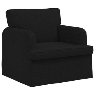 vidaXL Sof&aacute; Negro 84 X 80 X 85 Cm Tela Vidaxl