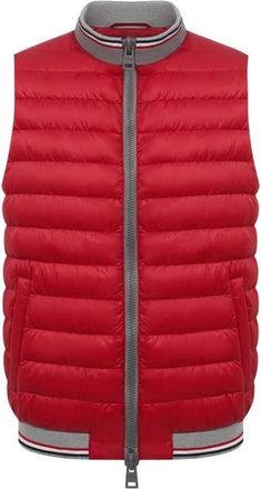 Herno Stijlvolle Vest - Heren - Bodywarmers - Rood - M - Jassen