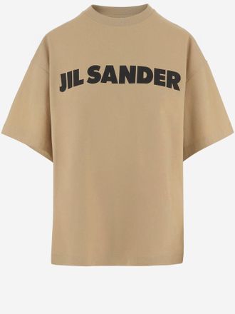 Jil Sander Baumwoll-T-Shirt mit Logo