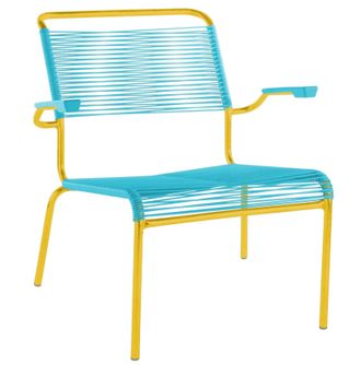 Schubiger M&ouml;bel Spaghetti-Lounger S&auml;ntis mit Armlehnen