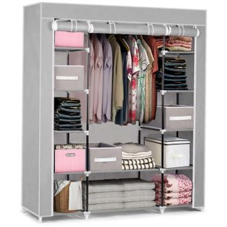 OEM Armario Textil Grande Massido Con Cajones - Gris