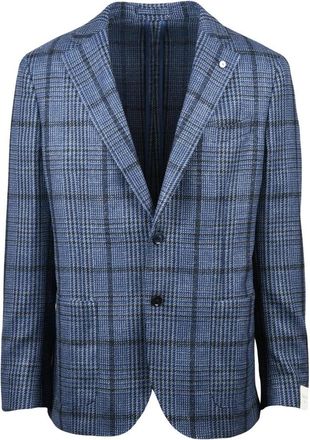 L.B.M. 1911 Giacca Stondata - Heren - Blazers - Blauw - XL - Wol - Jassen