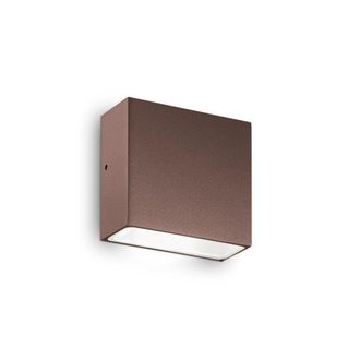 Netlighting Tetris1 Outdoor Wall Downlight Lamp 1 Light Coffee IP44 G9 in Brown