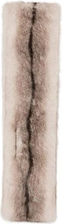 Frankie Shop Ciasa Faux Fur Sjaal - Dames - Accessoires - Grijs - Maat: ONE Size Poliester