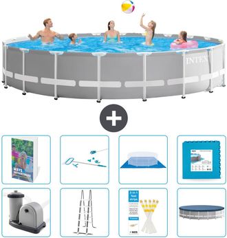 Intex Piscina Prism Frame Redonda - 610x132 Cm - 9-piezas S539