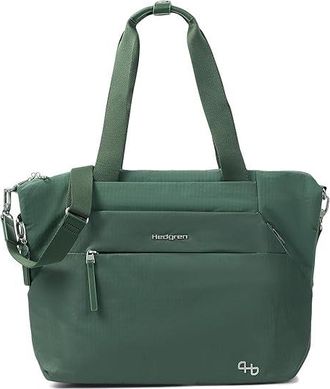 Hedgren Kicho Tote Handbags Duck Green, Polyester