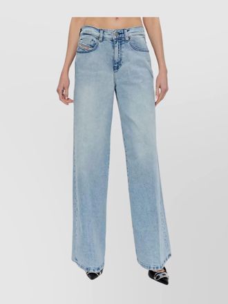 Diesel wide-leg trousers belt loops