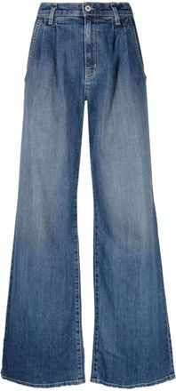 Nili Lotan Wide-leg Bleach-effect Denim Jeans