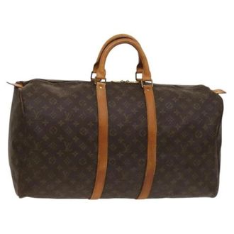 Louis Vuitton Tweedehands Canvas Louis Vuitton tassen - Dames - Pre-owned - Bruin - Maat: ONE Size Leer