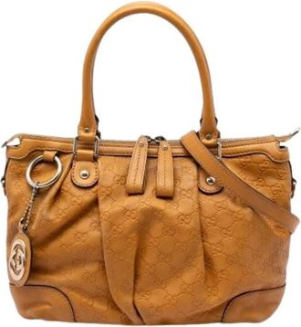 Gucci Pre-owned Handbags, female, Brown, Size: ONE SIZE Pre-owned Sukey Handbag