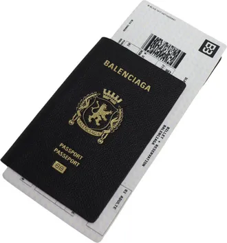 Balenciaga Black Leather Long Wallet (Bi-Fold) (Pre-Owned)