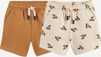 La Redoute Collections Set van 2 shorts in molton