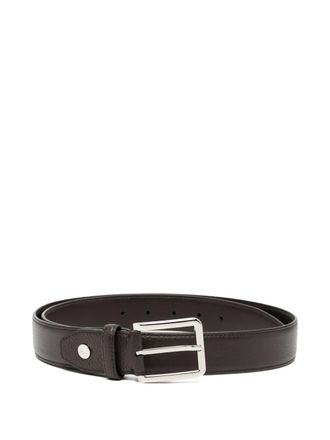 Brioni square belt - men - Leather - 100 - Brown