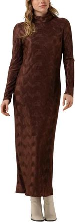 Another Label Alaiya Maxi Jurk - Dames - Maxi kleedjes - Bruin - XS - Kleedjes