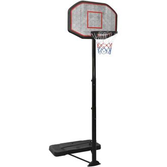 vidaXL Canasta De Baloncesto Polietileno Negro 258-363 Cm Vidaxl