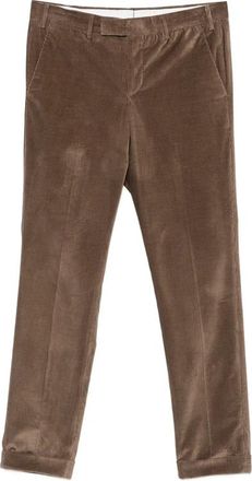 Pantaloni Torino Corduroy-texture Turned-up Trousers