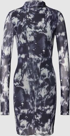 Review Minikleid aus Mesh mit Batikmuster in Black, Gr&ouml;&szlig;e XS