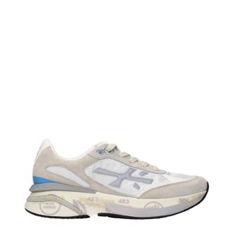 Premiata Sneakers Moe Run Uomo Tessuto Grigio