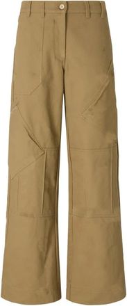 Pinko Haiku Wide Broeken - Dames - Wijde Broeken - Beige - L - Broeken