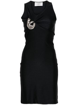 Coperni Single Emoji jersey dress - women - Polyamide/Elastane - S - Black