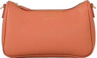 Emporio Armani Textured Mini Baguette Bag With Zip Closure And Signature Strap