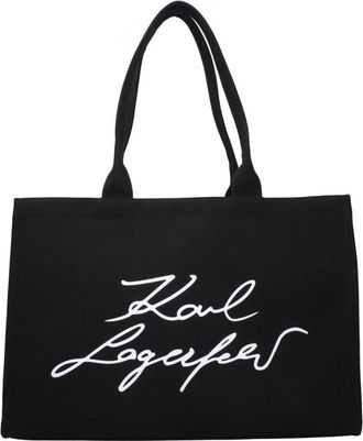 Karl Lagerfeld Borsa Tote con Logo - - Bags - Donna - Nero - ONE SIZE