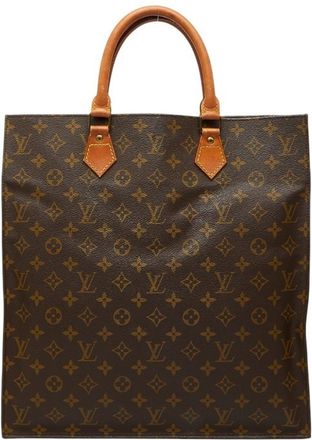 Louis Vuitton Brown Pvc Leather Handbag Tote Bag (Pre-Owned)