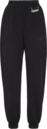 Philipp Plein Trainingsbroeken Signature - Dames - Sweatpants - Zwart - L - Katoen - Broeken