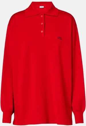 Loewe Double L cashmere-blend polo sweater