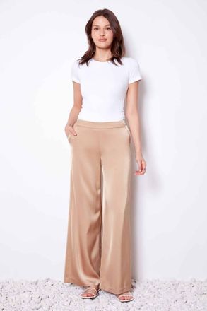 UP Wide Leg Belize Pants In Almond