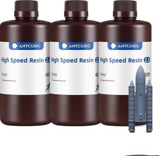 OEM Resina De Alta Velocidad Anycubic, Impresi&oacute;n 3 Veces M&aacute;s R&aacute;pida, Opciones De 1 Kg Y 3 Kg