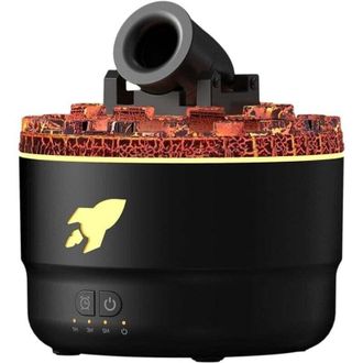OEM Difusor De Aceites Esenciales - Difusor De Aromaterapia Cannon Fire Flame, Humidificador Ultras&oacute;nico De Niebla Fr&iacute;a De 280 Ml Con 7 Colores De Luz, Te
